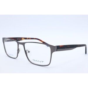 GANT GA 3121 009 Rectangle Matte Gunmetal Eyeglasses Clear Lenses 55mm